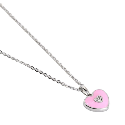 Oportunidad de la boda Rosado de corazón de los pendientes para el collar de joyería conjuntos
