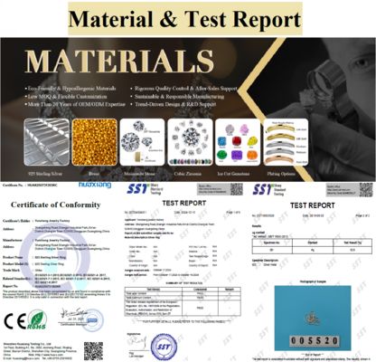 Pendientes de botón con diseño de flor chapados en oro de 18 quilates y plata de ley 925 con engaste de garra y corte marquesa