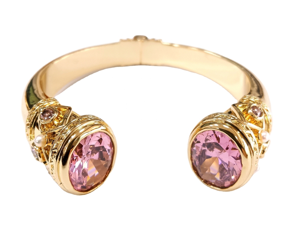 Tipo religioso Otras joyas de plata Granate piedras de latón Brazalete brazalete brazalete manguito de chapa