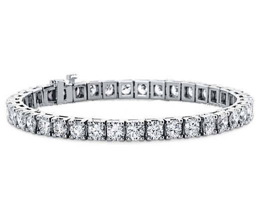 925 Plata Esterlina Oro Revestido 3 mm Moissanita Diamante Tenis Brazalete Piedra Opción de color