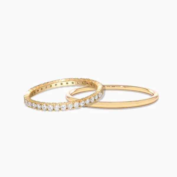Anillo de bodas de la eternidad para mujeres 925 plata esterlina