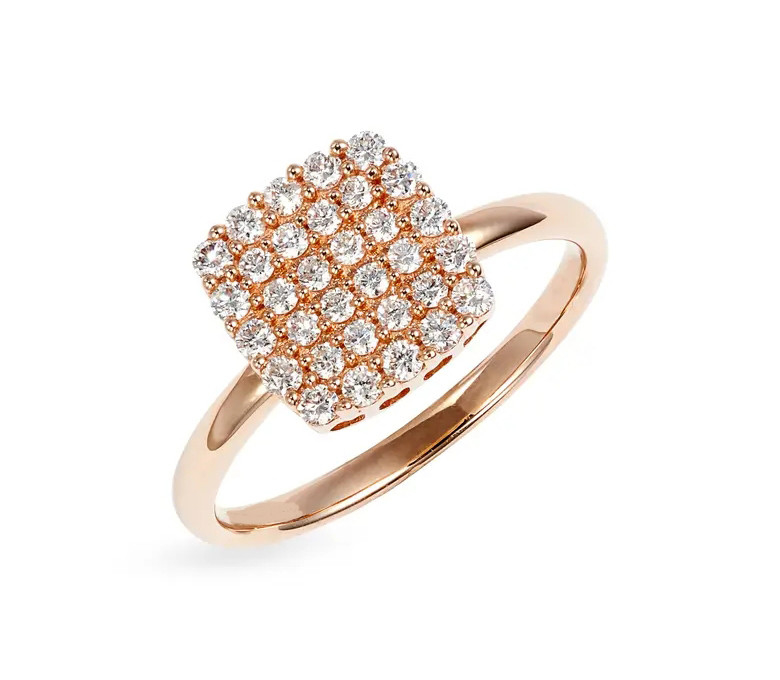 2024 Anillos Brasileño Pave Blanco CZ Anillo de plata para joyería fina Accesorios de moda