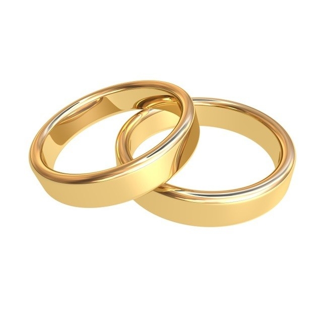 Tamaño de US 5 Diseño personalizado Confort Fit Oro Revestido Plain Silver Anillos de Boda sin Piedra