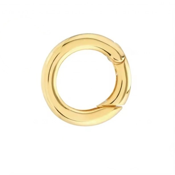 14K Dorado Revestido de Encanto Redondo Mejorador Conector Collar Tipo de Joyería Pendantes O Encanto Uso