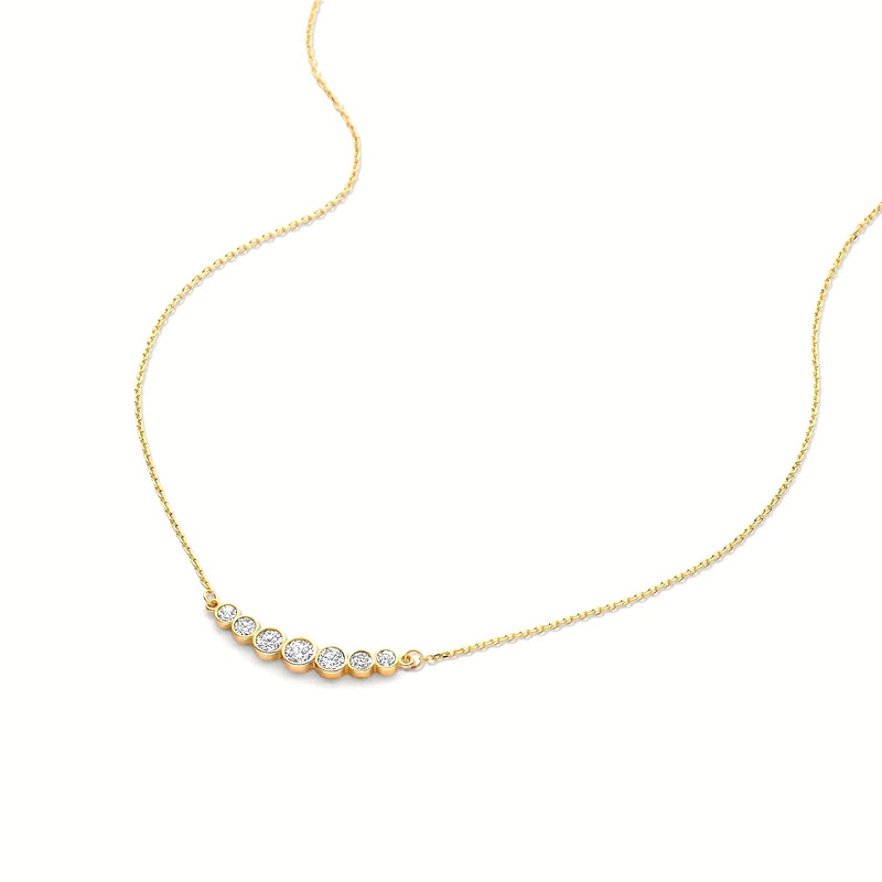 Collares minimalistas de tenis de plata esterlina 925 collares para mujeres collares apilables en capas
