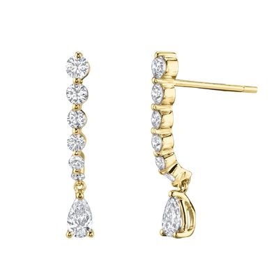 925 de plata esterlina Perla blanca gota cúbico de zircón aretes para las necesidades del cliente