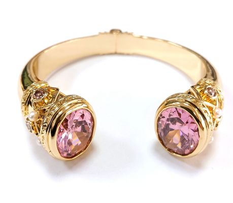 Brazalete de piedra CZ 18K Oro Brazalete de tenis Cúbico Zirconia ECO Brazalete de cobre y latón