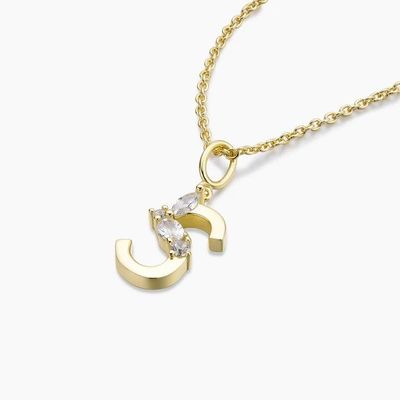 Pendientes de cartas CZ de plata esterlina 925 en oro placado de 18K simplemente para joyas de moda