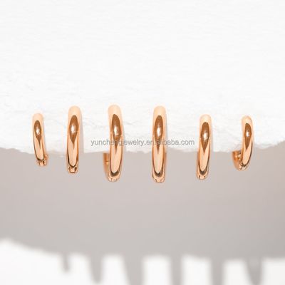Joyería de plata fina Minimalista 18K Oro 9MM 11MM 13MM Conjunto de aro para FedEx DHL UPS TNT EMS Envío