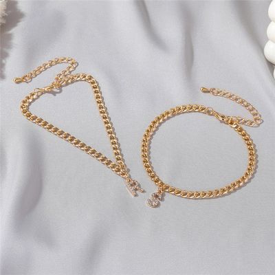 Brazalete de tenis de latón cubano de bronce de moda de oro de 18K personalizado para mujeres