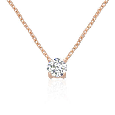 ODM 8mm de plata esterlina de la cadena clara CZ 18k de oro Revestido de cadena