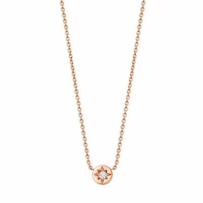 Collar de colgante de disco de diamante para el uso diario