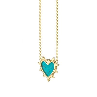 925 Cadena de plata Esterlina Joyería Diamante y corazón turquesa Collar sin cadena de perlas