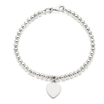 Brazalete de forma de corazón y árbol con perlas de encanto 925 de plata esterlina para brazaletes de mujer