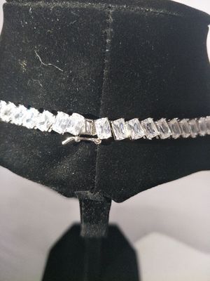 Collar de tenis blanco de 16 pulgadas