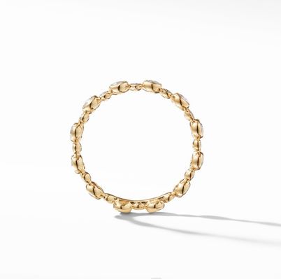 Clásicos Circón Eternidad Banda Oro Revestida Joyería US Tamaño 10 Anillo CZ claro