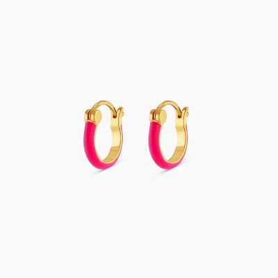 Orecillos de gancho de plata de color 925 de plata esterlina 18K de oro