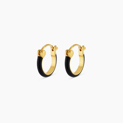 Orecillos de gancho de plata de color 925 de plata esterlina 18K de oro
