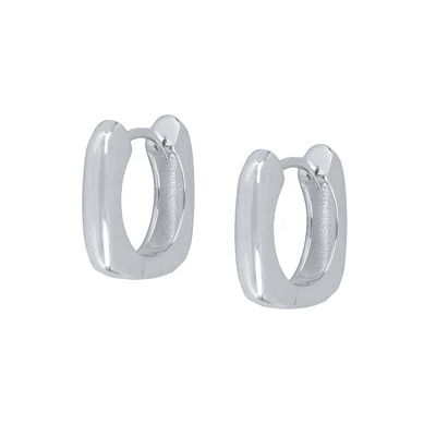 OREOS Verdaderos 18K Revestidos de Oro Huggie Esterlina de Plata 925 Joyería para Mujeres Niñas