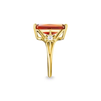 Anillo de compromiso femenino de plata esterlina 925 con diseño de alta gama