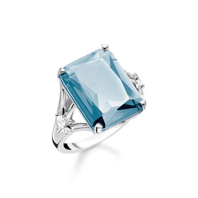 Anillo de compromiso femenino de plata esterlina 925 con diseño de alta gama