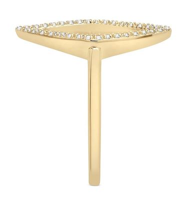 Anillo de compromiso Blanco CZ Rhombus Declaración Oro 925 Esterlinas de plata Joyas para mujeres