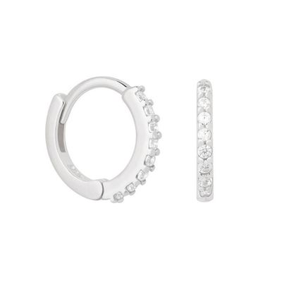 ODM 925 de plata esterlina aros de orejas Medios con pequeño oro 18K Vermeil Revestimiento