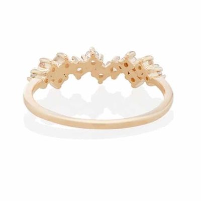 925 de plata esterlina joyería de punta de ajuste mini claros CZ anillos de banda para mujeres
