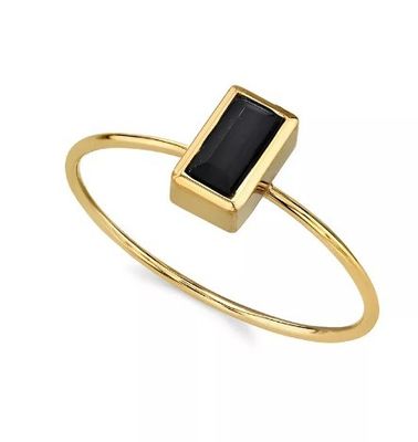 Anillo de cristal de zirconia cúbico de oro de 14K OEM Anillo de piedra de oro