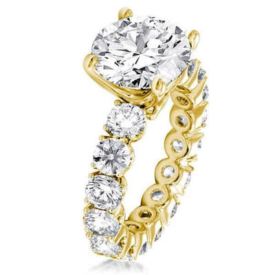 Anillos de compromiso de plata 925 de oro blanco.