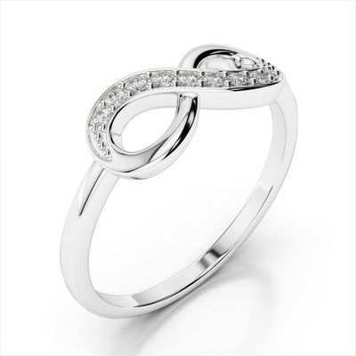 Infinity 925 de plata esterlina anillos de mujer hechos a mano