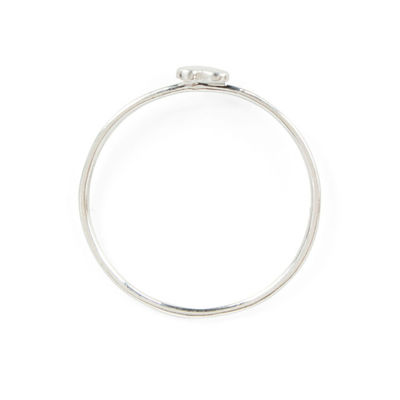 Anillo de corazón de diseño sencillo real 925 plata 18K dorada sin manchas