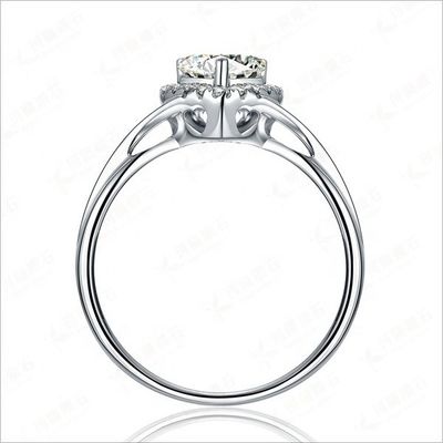 Anillos de hierba delicados de corazón 925 joyas de plata esterlina para mujeres accesorios de moda