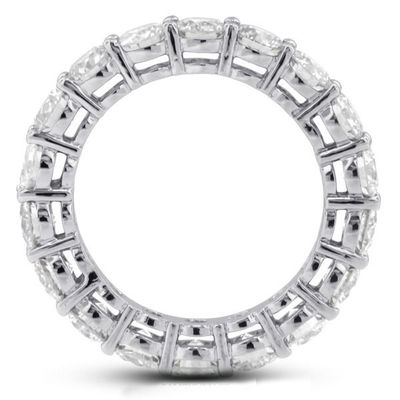 925 plata esterlina 4mm CZ Eternity Band Anillo Eco-amigable Sí Revestimiento Oro rosa