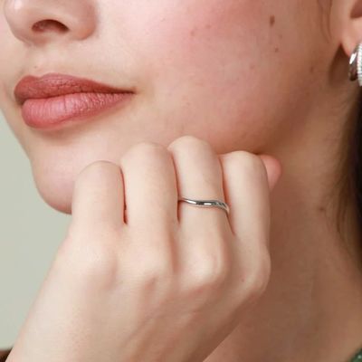 Certificado de valoración de terceros 925 plata esterlina Anillo de joyería femenino