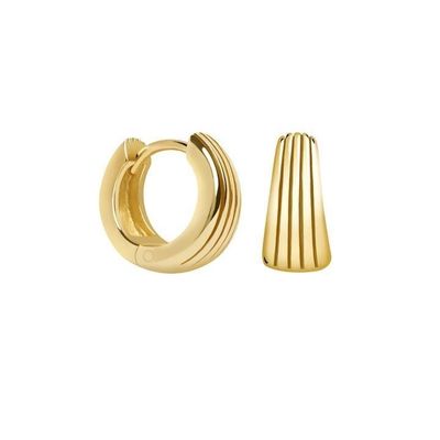 ECO 925 de plata esterlina, pendientes de abrazos de oro blanco para el aniversario