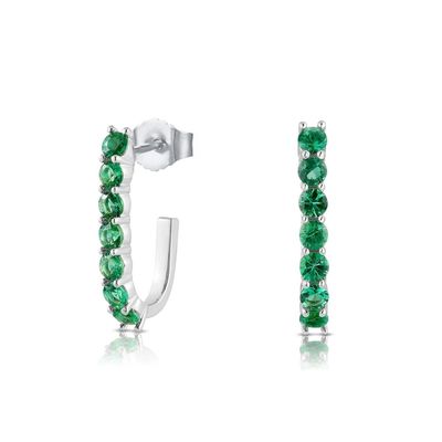 Tendencia 925 de plata 14k de oro Tendencia Bend Stud aretes para mujeres Chicas Joyería