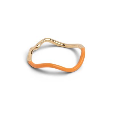 925 de plata esterlina 18k de oro rosa de esmalte anillos para mujeres niñas