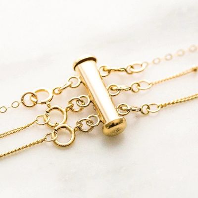 925 joyas de plata esterlina más recientes 18K collar de oro recubierto de capas amuletos
