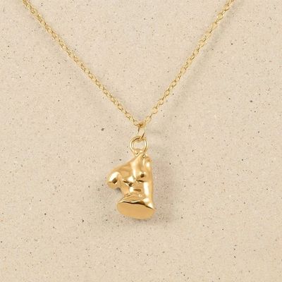 Venus Mujeres 18K Oro Revestido 925 Sterling Plata Relleno collar de colgante para la fiesta