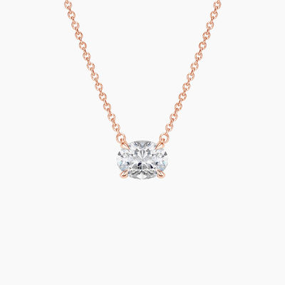 Corte ovalado 5A Circonia cúbica blanca colgante de piedra preciosa brillante collares para mujeres joyas clásicas