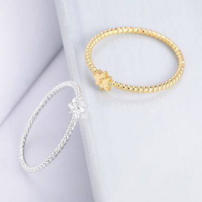 Anillo unisex de plata de ley 925 con diseño de luna y sol, chapado en oro de 18 quilates