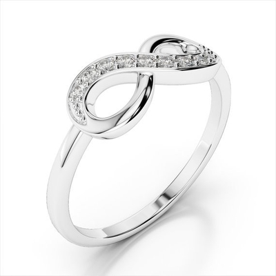 Infinity 925 de plata esterlina anillos de mujer hechos a mano