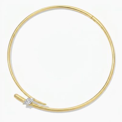 YUNCHENG nueva llegada gargantilla chapada en oro de 18 quilates para mujer joyería de moda